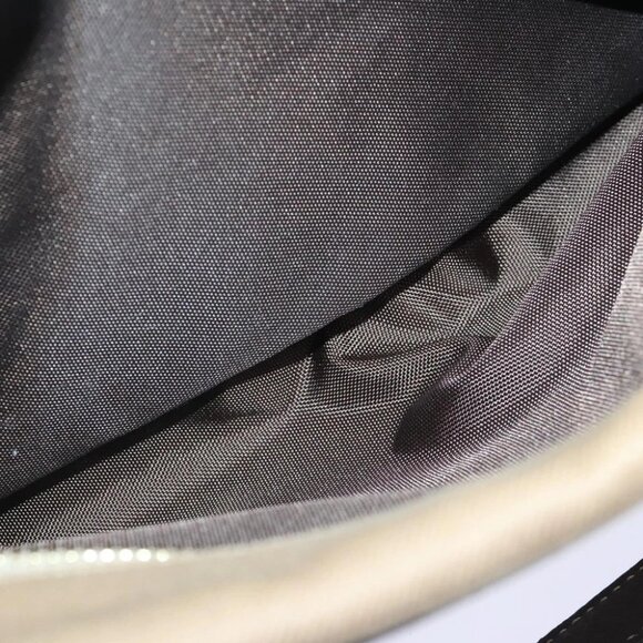 BURBERRY Blue Label Hand Bag Canvas Beige Gold Auth bs18262 - Picture 4 of 15